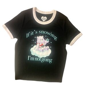 Care Bears Black and White Womens T-Shirt GUC M
